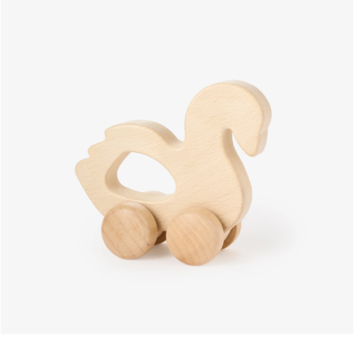 Wooden Push Toy Swan – Elegant Baby