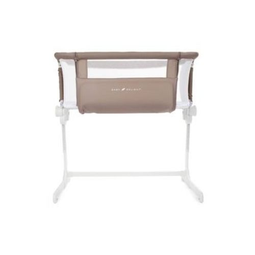 Baby Delight Beside Me Dreamer Bassinet & Bedside Sleeper - Organic Mocha: Adjustable Height, Folds for Easy Transport, Foam Fill, Steel Frame