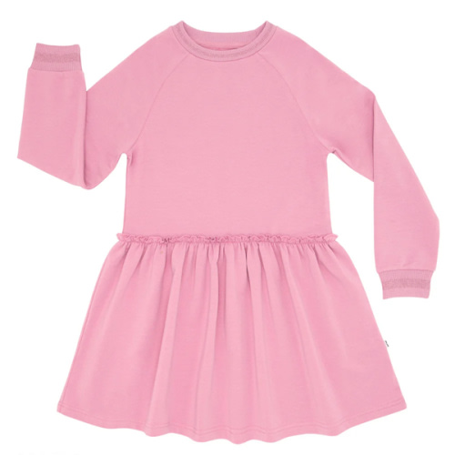 Little Sleepies ™ | Garden Rose Long Sleeve Drop Waist Dress