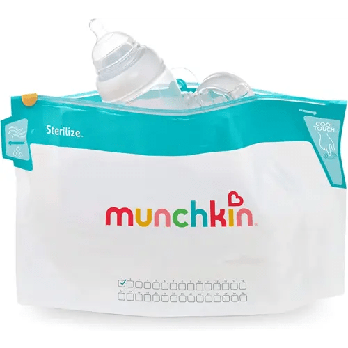 Munchkin® Sterilize™ Microwave Bottle Steam Sterilizer Bags, 30 Uses per Bag, 6 Pack