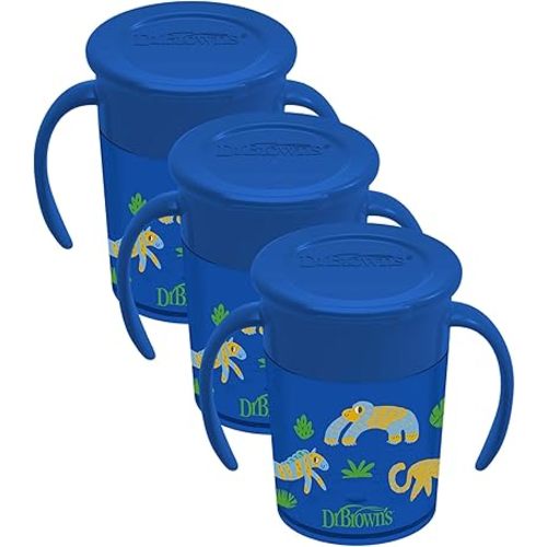 Dr. Brown's Milestones™ Cheers360™ Cup, Blue, 7 oz (Pack of 3)