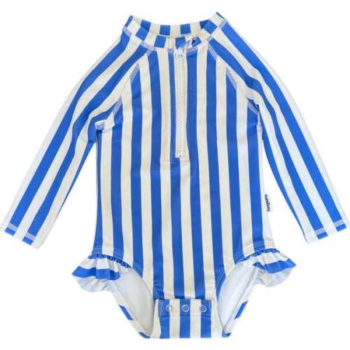 Emily Baby One Piece, Blue Stripe