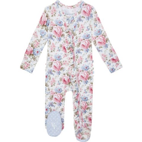 Etta Ruffle Zip Footie