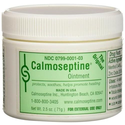 CALMOSEPTINE Diaper Rash Ointment Jar, 2.5 Oz (2 Pack)