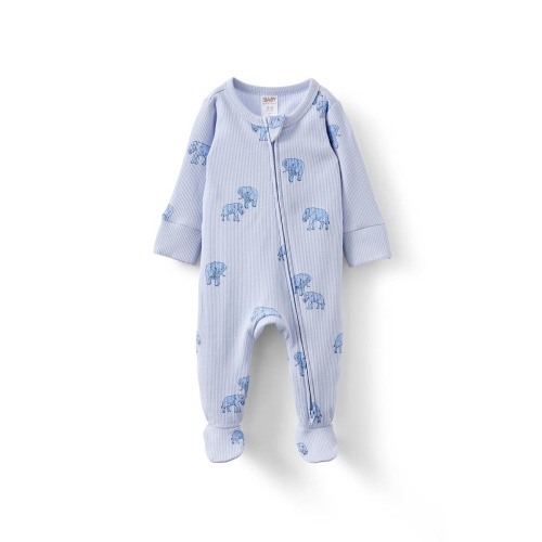 Organic Pointelle Zip All In One Romper, 0-3M