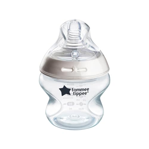 Tommee Tippee Natural Start Anti-Colic 5 oz BPA Free Baby Bottle, Newborn 0+ months, Slow Flow Breast-Like Nipple, Self-Sterilizing, Designed for Seamless Transition Between Bottle & Breast, Pack of 1