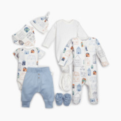 Tiny Kind The Head to Toe 7 Piece Set - Tiny Houses, 0-3 M