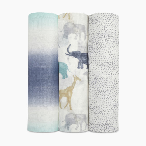 Aden + Anais Silky-Soft Swaddles 3-Pack - Expedition