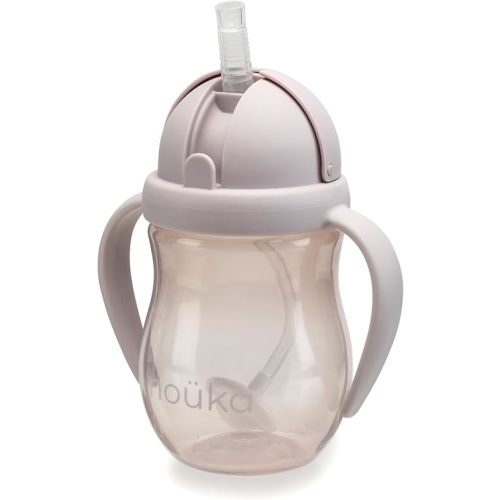 nouka Weighted Straw Cup with Click Top Lid | Leak Proof and Easy Grip | Bloom