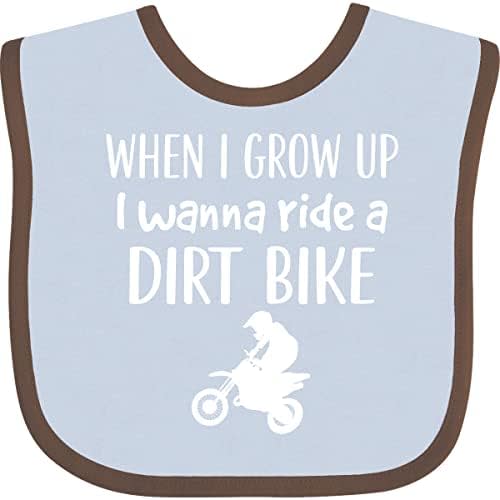 inktastic Dirt Biking Motocross Future Dirt Biker Baby Bib