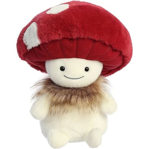 Aurora® Enchanting Mythical Creatures Agaric The Shroom Fairy™ Stuffed Animal - Magical Adventures - Endless Play - White 9 Inches