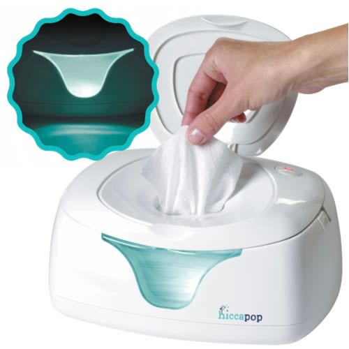 hiccapop Baby Wipe Warmer and Baby Wet Wipes Dispenser | Baby Wipes Warmer for Babies | Diaper Wipe Warmer with Changing Light