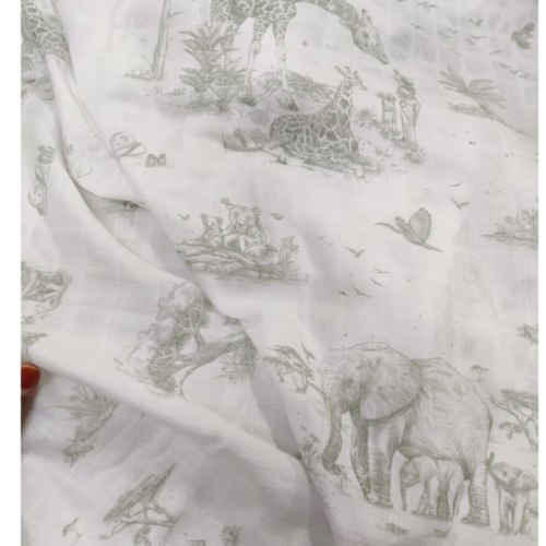 Safari Toile X-Large Muslin Swaddle