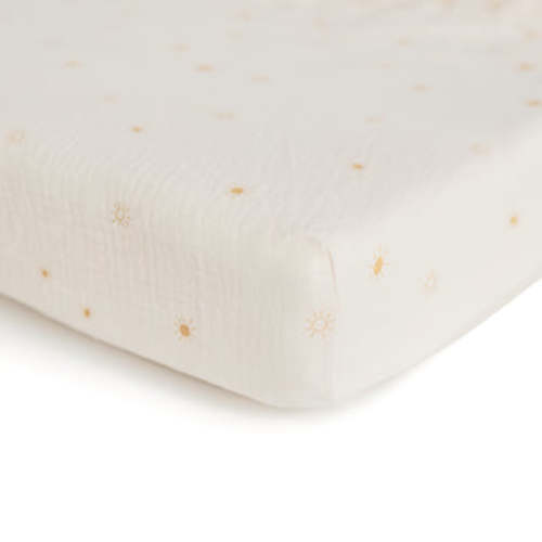 Mushie Mini Baby Muslin Crib Sheet