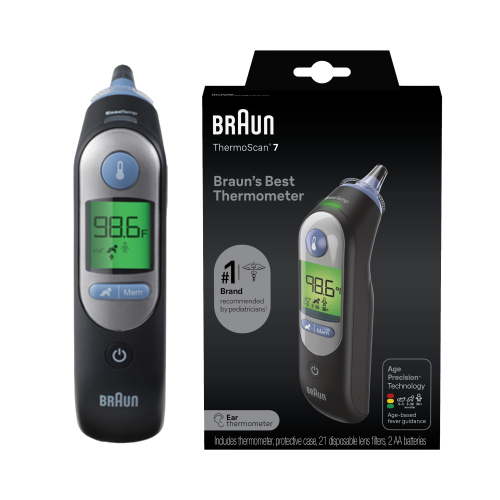 Braun ThermoScan 7 Ear Thermometer, Black, IRT6520BUS HSA/FSA Eligible