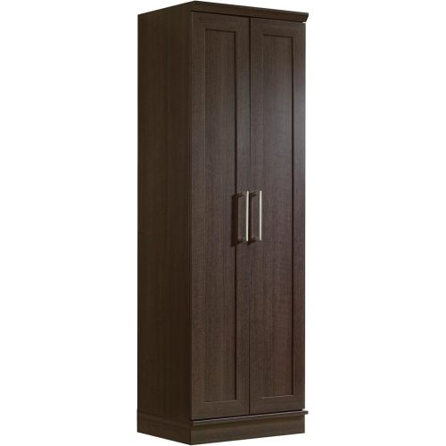 Sauder HomePlus Kitchen Pantry Storage Cabinet with Adjustable Shelves, Laundry Bathroom, L: 23.31" x W: 17.01" x H: 71.18", Dakota Oak