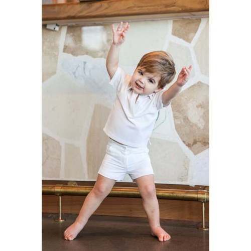 Seersucker Boys 2Pc Set, White - Maniere | Maisonette