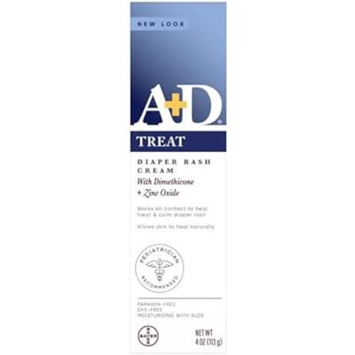 A+D Diaper Rash Cream Zinc Oxide, 4 Ounces each (Pack of 3)