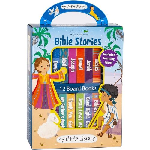 My Little Library: Bible Stories (12 Board Books) Hardcover – Illustrated, March 15, 2020
