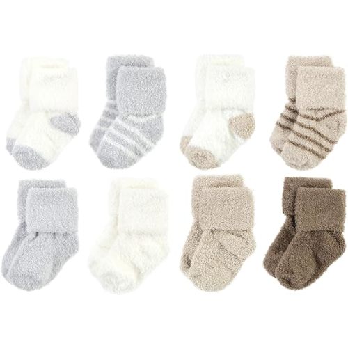 Hudson Baby Baby Girls' Cotton Rich Newborn and Terry Socks