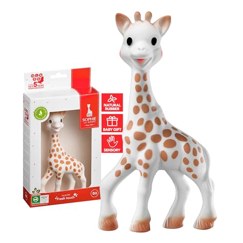 Sophie la girafe, Fresh Touch | Handcrafted for 60 Years in France | Natural Rubber | Designed for Teething Babies | Awaken All 5 Senses | Easy to Clean