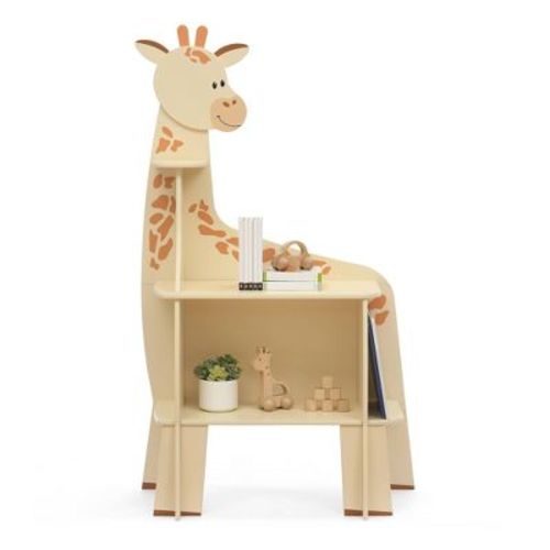 Delta Children Giraffe Bookcase - Greenguard Gold Certified - Yellow