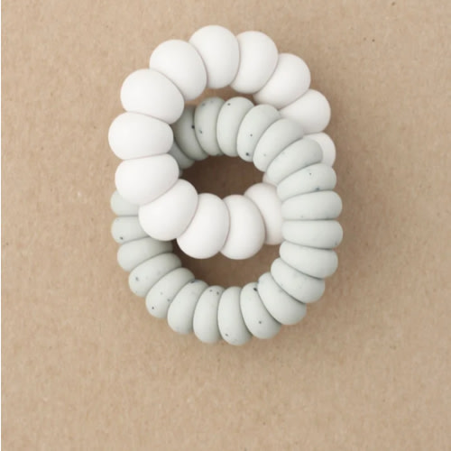 Luna Double Freezer Teether - Silver