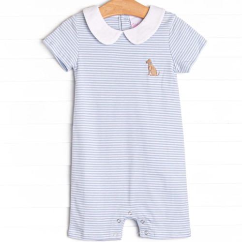 Wrenn Pima Short Romper, Blue – Stitchy Fish