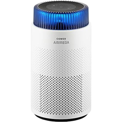 COWAY Air Purifiers for Bedroom Home up to 810 ft², True HEPA Filter for Smoke, Allergies, Pet Dander, Odor, AQI Monitor, Auto&Sleep Mode, Timer, Filter Indicator, Night Light, 3yr Warranty, 100 White