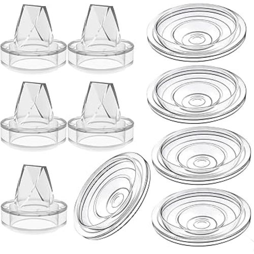5Pack Silicone Diaphragm & 5Pack Silicone Duckbill Valve Compatible with S9 / S12 / S9Pro / S12Pro Wearable Breast Pump, Electric Breast Pump Replacement Parts Accessories(10Piece Set)