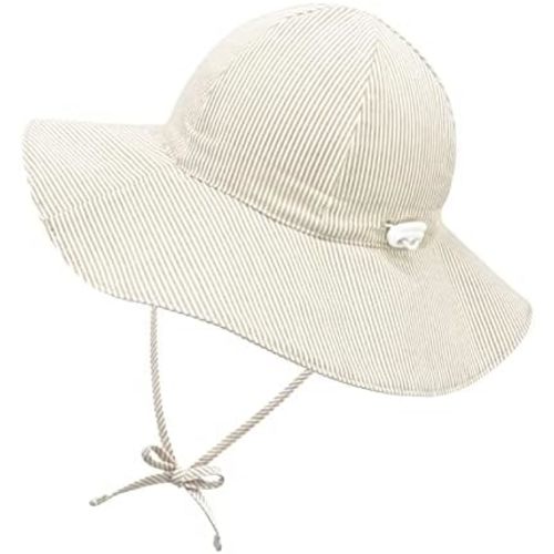 Infant Sun Hat Baby Girl Sun Hat Toddler Hats for Boys Girls Baby Boy Hats Wide Brim Baby Beach Hat UPF 50+ Cotton
