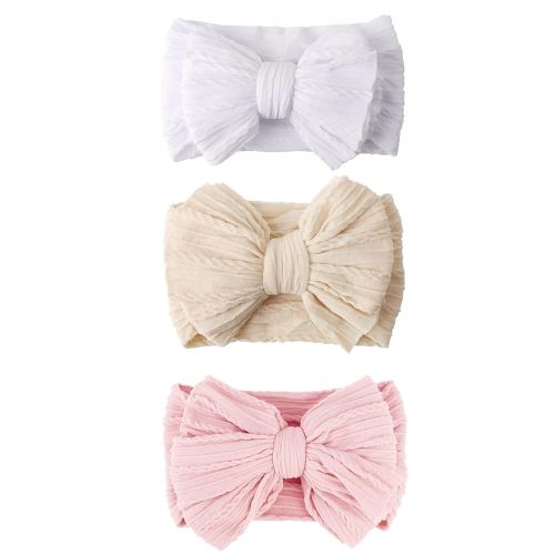 Baby Bows Headbands Nylon Baby Girl Headbands Soft Handmade Hairbands Toddler Hair Accessories for Girls Baby Newborn Infant Kids