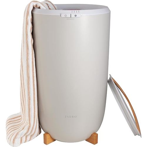 Zadro TWB Towel Warmer, Large | 20L | 12" Dia. x 21" Tall, Gray