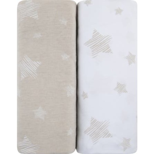 Baby Fitted Crib Sheet Set 2 Pack