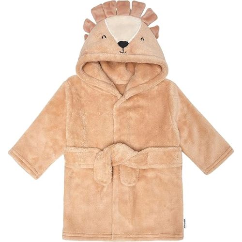 Gerber Unisex Baby Plushy Soft Hooded Animal Character Bathrobe