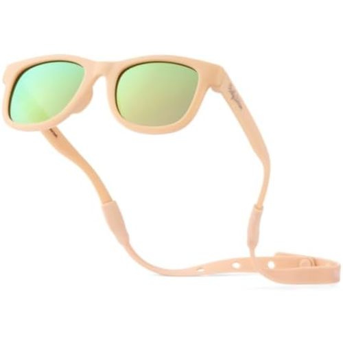 Polarized Baby Sunglasses With Strap - Unbreakable Flexible Infant Sunglasses For Toddlers Newborns 0-24 Months