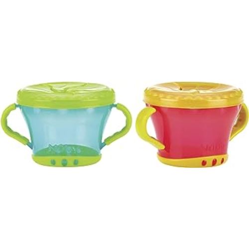 Nuby Snack Keeper Snack Cup, Colors May Vary, 2 pack 