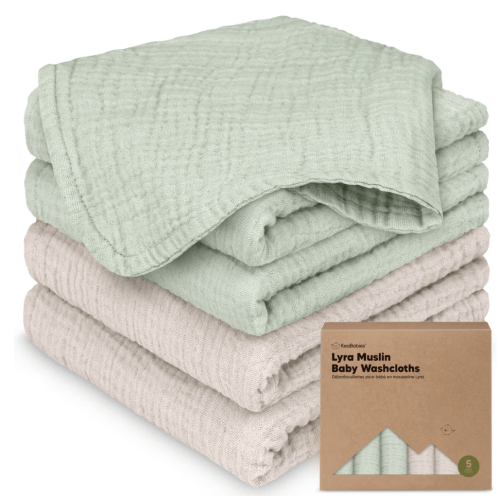 Keababies Lyra Muslin Baby Washcloths