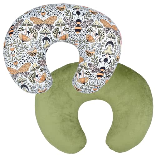 Winmany Baby Nursing Pillow Cover Newborn Removable Breastfeeding Pillowcover Cute Pattern Girls Boys Nursing Pillowcase for Breast and Bottole Feeding