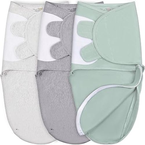 Mama Cheetah Baby Swaddle Blanket with Zipper, Newborn Swaddle Sack, Baby Swaddles Sleep Sack 0-3 Months, Baby Swaddle Wrap with Easy Change Zipper for Baby Boy & Girl, 3-Pack
