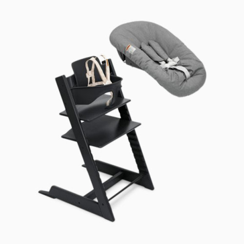 Tripp Trapp High Chair² + Newborn Set - Black/Anthracite Newborn