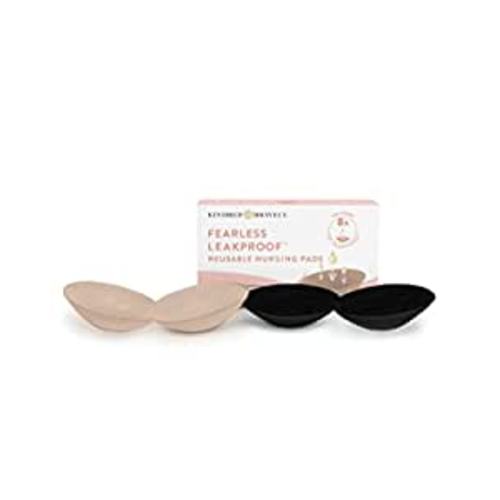 Amazon.com: Kindred Bravely Fearless Leakproof Reusable Breast Pads | Ultra Absorbent Washable Nursing Pads (4 Pack, Black/Beige) : Baby