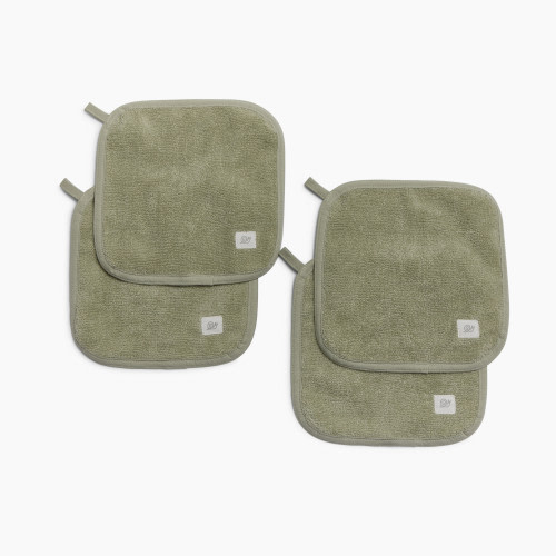 Tiny Kind Organic Washcloths 4-Pack - Desert Sage