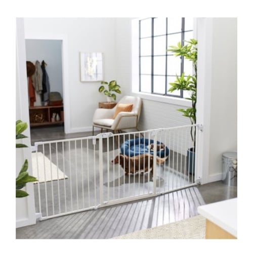 Frisco Steel 3-Panel Configurable Dog Gate - White