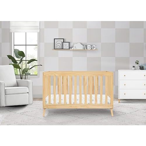 Delta Children Essex 4-in-1 Convertible Crib Greenguard Gold Certified, Natural