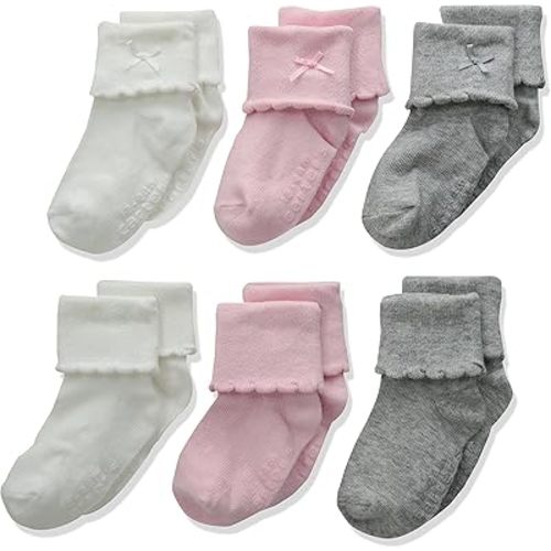 Carter's Baby Girl Folded Cuff Socks (6 Pack)