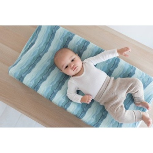 Copper Pearl Premium Diaper Changing Pad Cover - Waves
