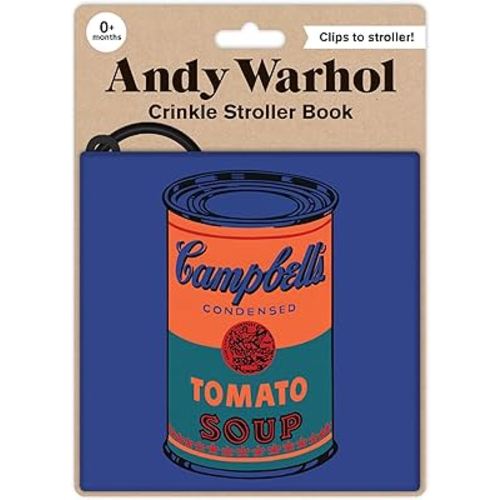 Andy Warhol – Iconic Early Development Crinkle Fabric Stroller Book for Toddlers and Babies