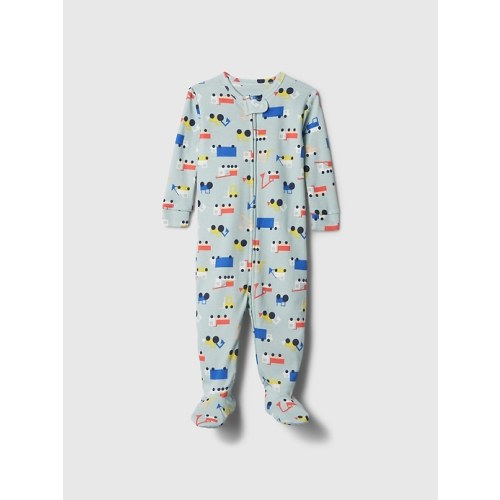babyGap Organic Cotton Truck PJ One-Piece in cars, size: 6-12 M