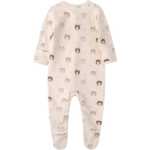 O2 BABY Baby Boys Girls Organic Cotton Zip-Front Sleeper Pajamas, Footed Sleep 'n Play